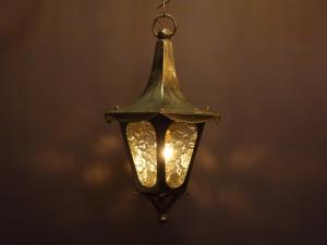 designed glass black lantern lamp 1灯