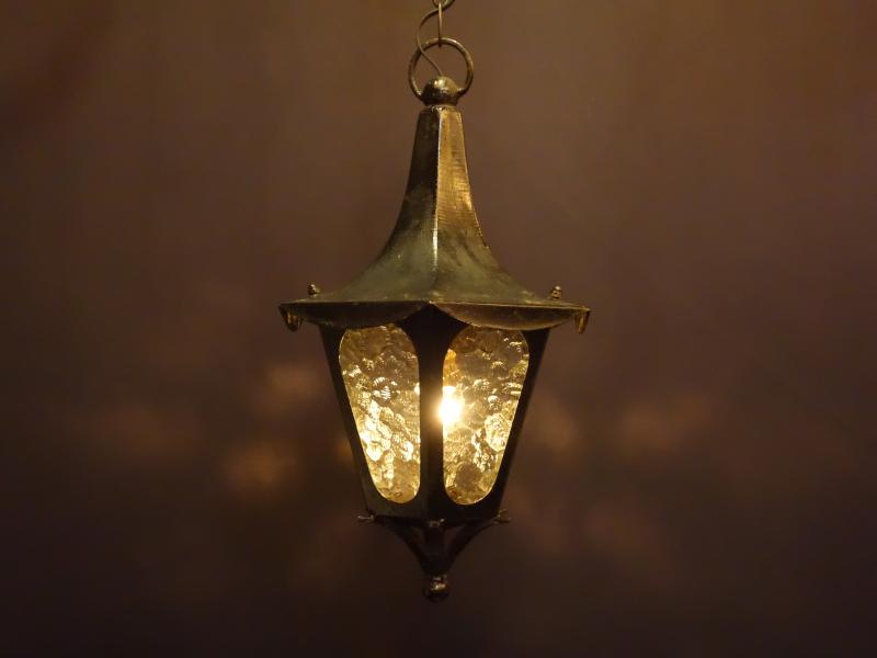 designed glass black lantern lamp 1灯