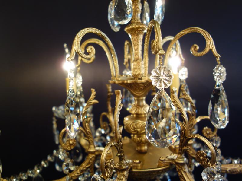 クリスタル付き真鍮シャンデリア　LCH 1261（5）