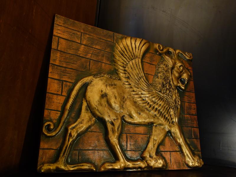 羽ライオン幻獣の壁飾り　LCM 7781（4）