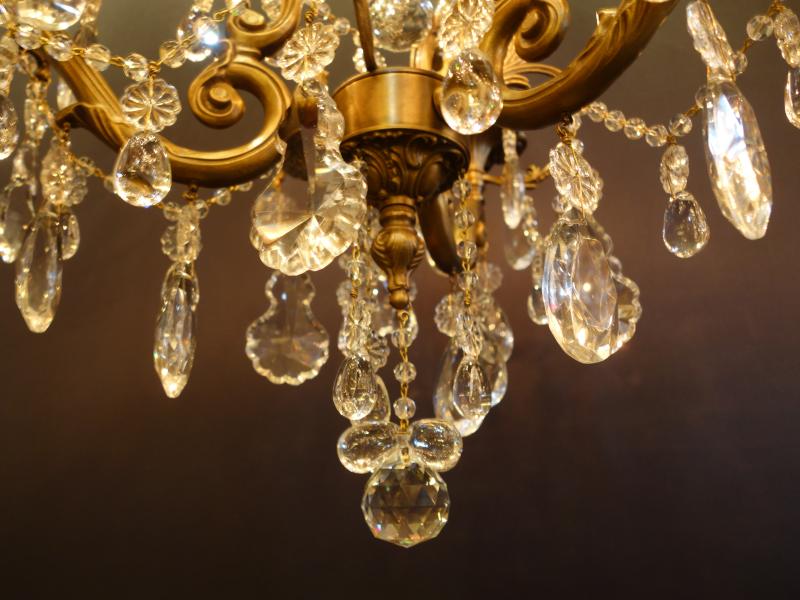 こぶり真鍮フレンチシャンデリア　LCH 1262（5）