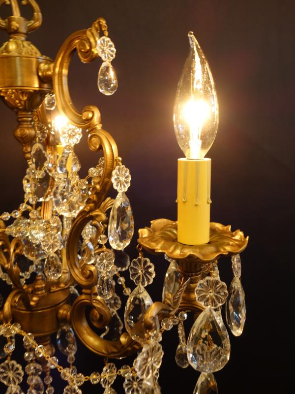 こぶり真鍮フレンチシャンデリア　LCH 1262（6）