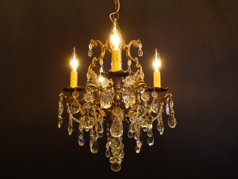 こぶり真鍮フレンチシャンデリア　LCH 1262（7）