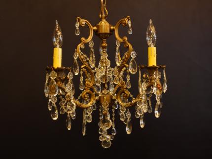 こぶり真鍮フレンチシャンデリア　LCH 1262（C1）