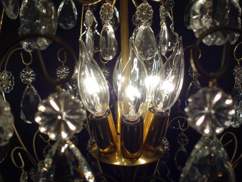 ゴールド系卵型ケージシャンデリア LCH 1263(3)