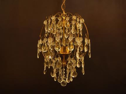 ゴールド系卵型ケージシャンデリア　LCH 1263（C1）