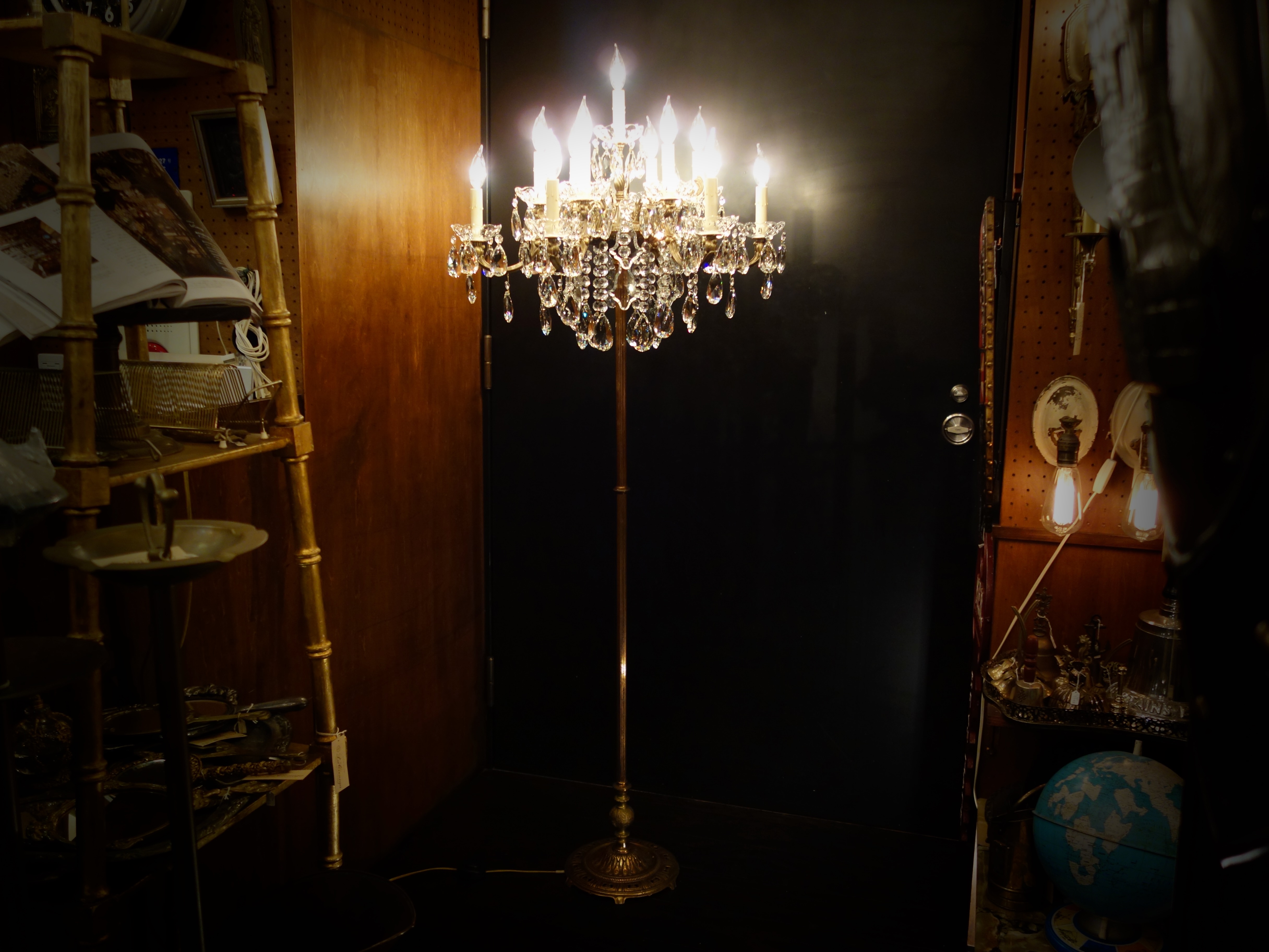 Spanish brass floor chandelier 13灯