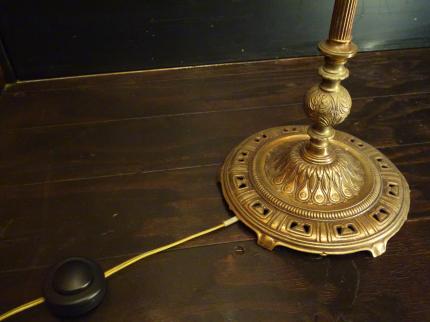 スペイン製真鍮シャンデリア、置き型シャンデリア、シャンデリアスタンド、フロアランプシャンデリア　LCF 0084（C1）