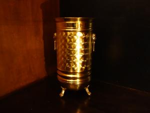 Italian brass umbrella stand