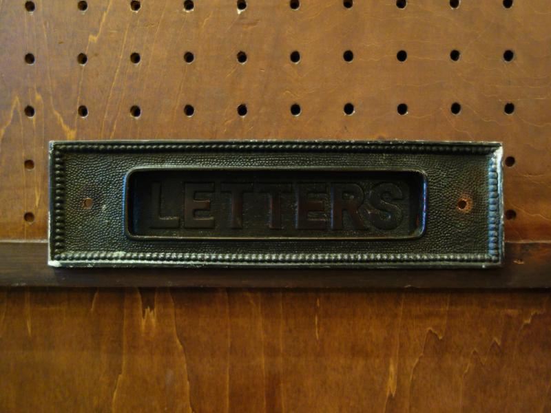 Italian brass door ”LETTERS”  slot