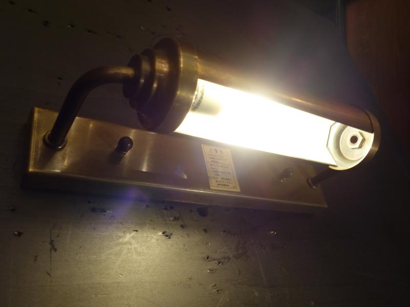 ウォールランプ　アンティーク・ヴィンテージ　LCB 0628　brass picture wall lamp 1灯（2）