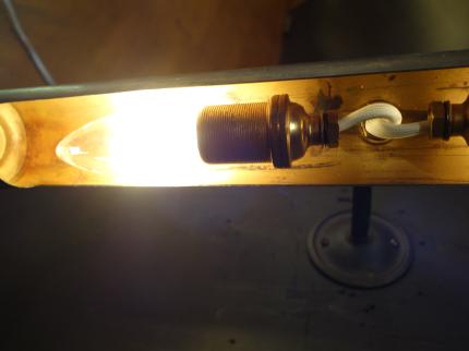 ウォールランプ　アンティーク・ヴィンテージ　LCB 0629　French brass picture wall lamp 2灯（C4）