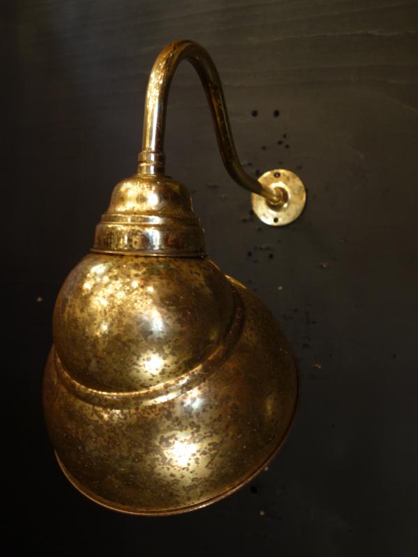 ウォールランプ　アンティーク・ヴィンテージ　LCB 0630　French gold shade picture wall lamp 1灯（2）