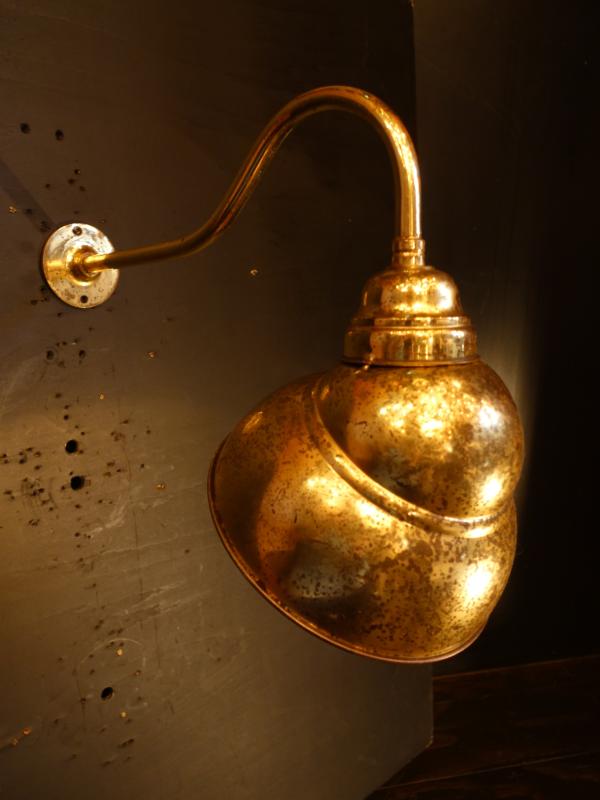 ウォールランプ　アンティーク・ヴィンテージ　LCB 0630　French gold shade picture wall lamp 1灯（3）