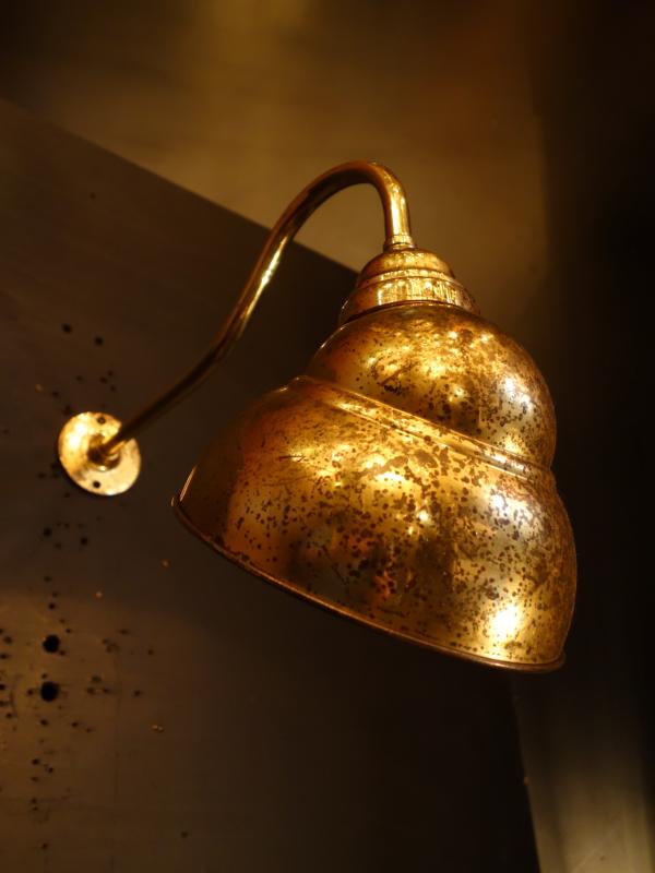 ウォールランプ　アンティーク・ヴィンテージ　LCB 0630　French gold shade picture wall lamp 1灯（4）