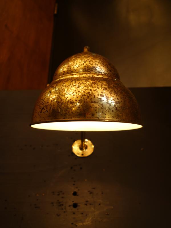 ウォールランプ　アンティーク・ヴィンテージ　LCB 0630　French gold shade picture wall lamp 1灯（7）