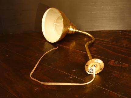 ウォールランプ　アンティーク・ヴィンテージ　LCB 0630　French gold shade picture wall lamp 1灯（C1）