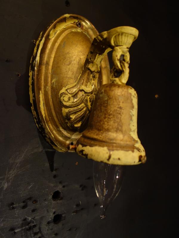 ウォールランプ　アンティーク・ヴィンテージ　LCB 0632　oval ivory wall lamp 1灯（2）