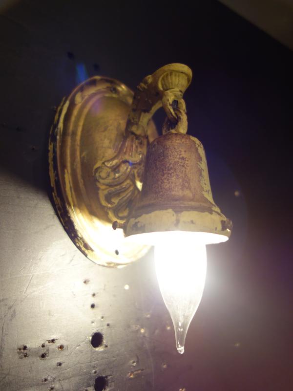 ウォールランプ　アンティーク・ヴィンテージ　LCB 0632　oval ivory wall lamp 1灯（4）