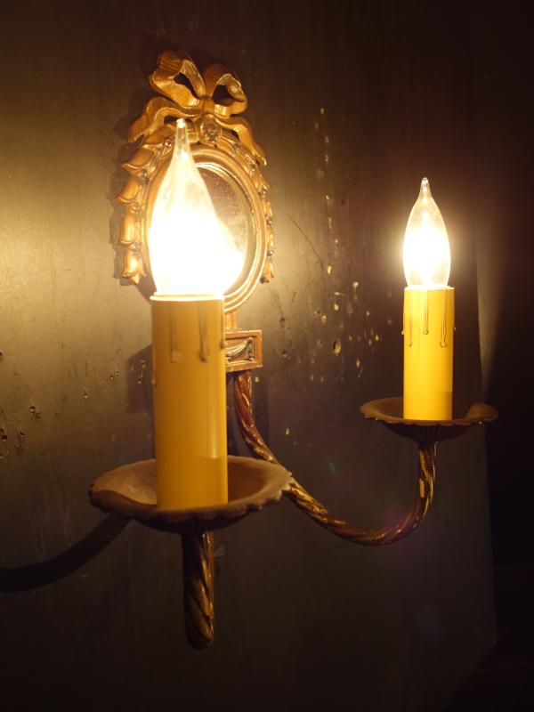 ミラー付きウォールランプ　リボン　LCB 0637（2）