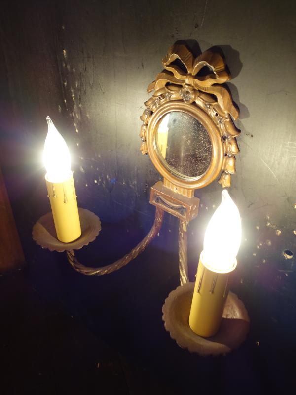 ミラー付きウォールランプ　リボン　LCB 0637（5）