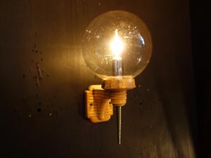 glass globe shade wall lamp 1灯