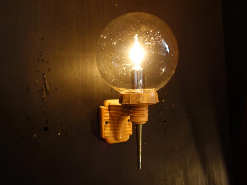 glass globe shade wall lamp 1灯