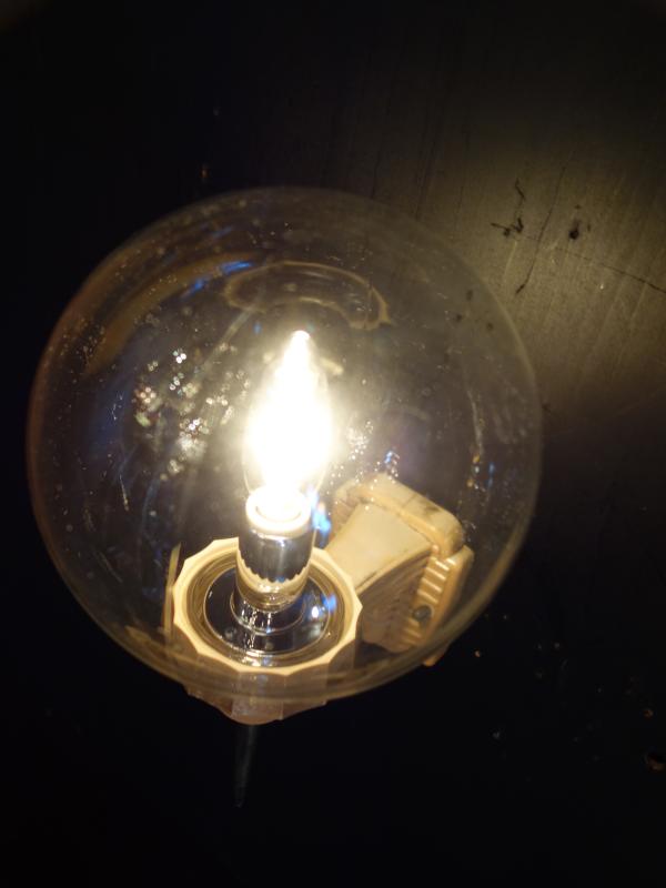 ガラスボールシェードウォールランプ レトロ　LCB 0640（5）