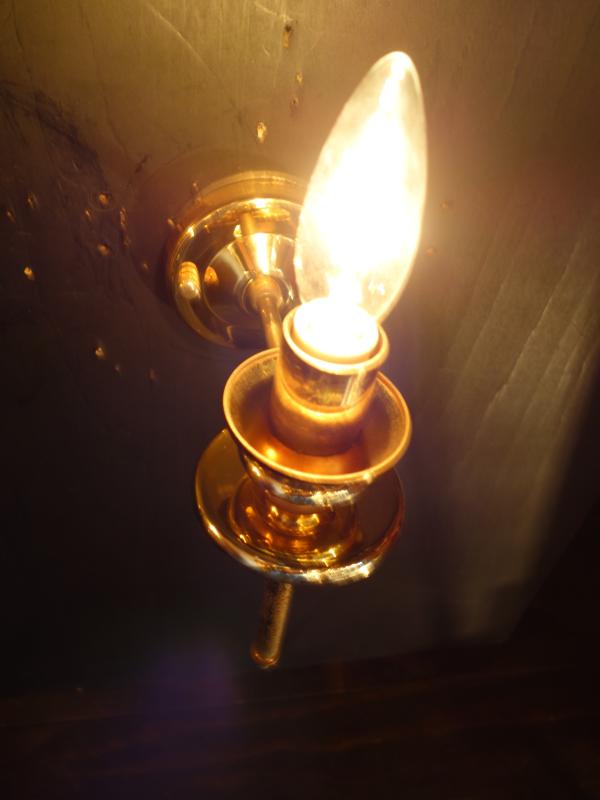 レトロオレンジガラスシェードウォールランプ　LCB 0641（6）