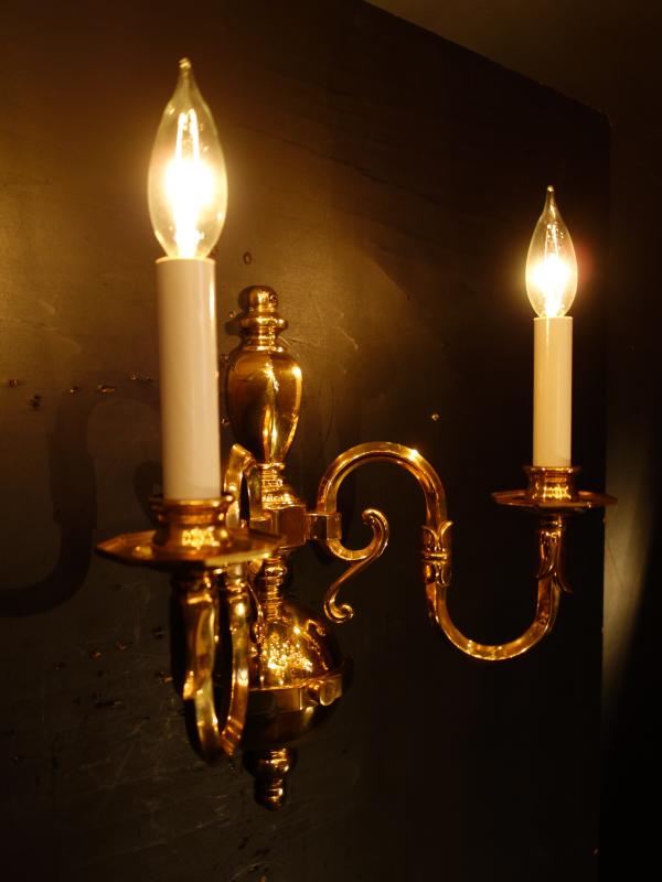 クラシック光沢ゴールドウォールランプ　LCB 0643（3）