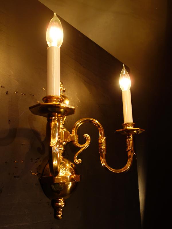 クラシック光沢ゴールドウォールランプ　LCB 0643（4）