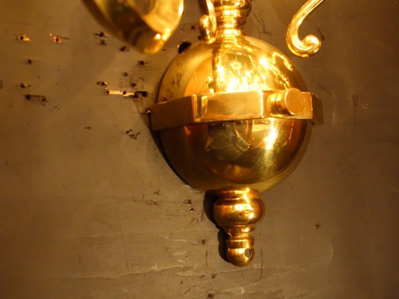 クラシック光沢ゴールドウォールランプ　LCB 0643（5）