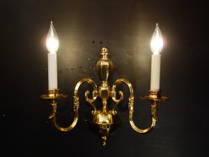 Italian brass wall lamp 2灯