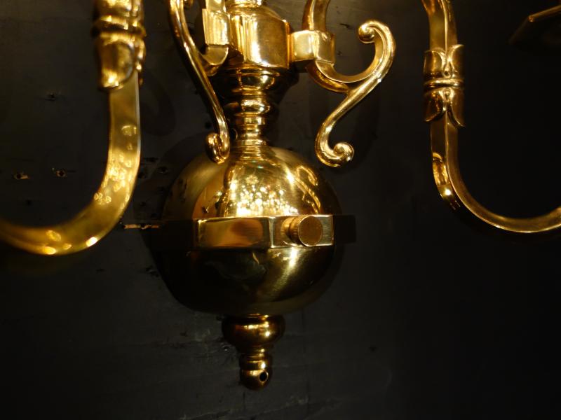 レトロ光沢ゴールド色真鍮ウォールランプ　LCB 0644（5）