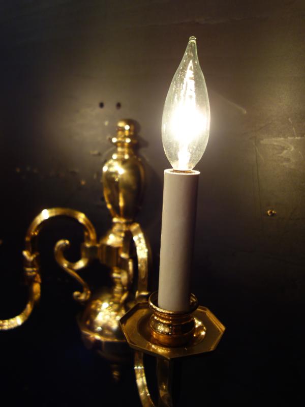 レトロ光沢ゴールド色真鍮ウォールランプ　LCB 0644（6）