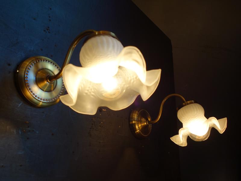 フロストガラスシェードレトロウォールランプ　LCB 0645（4）
