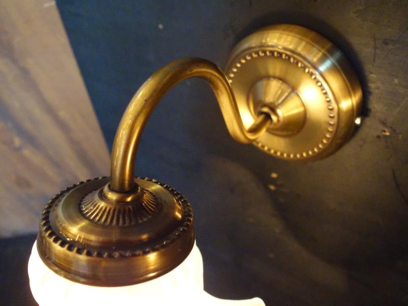 フロストガラスシェードレトロウォールランプ　LCB 0645（7）