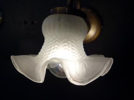 フロストガラスシェードレトロウォールランプ　LCB 0645（C3）