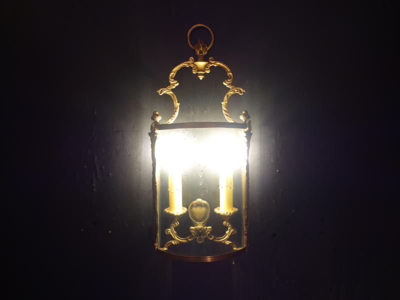 French brass lantern wall lamp 2灯