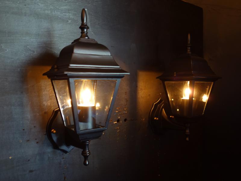 黒ランタンウォールランプ　LCB 0648（2）