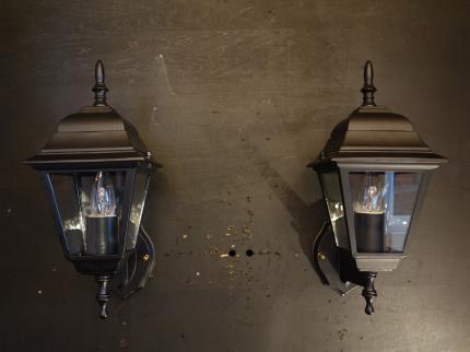 黒ランタンウォールランプ　LCB 0648（C3）