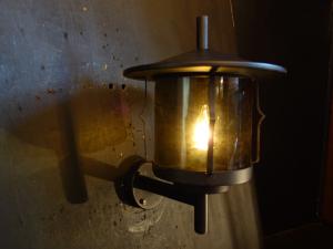 smoke glass black lantern wall lamp 1灯