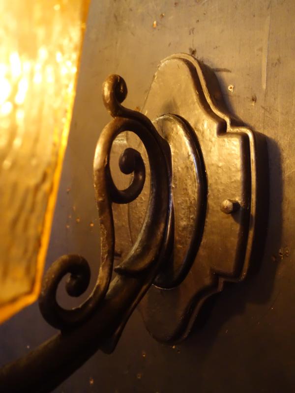 アンバーガラスランタンウォールランプ　LCB 0651（5）