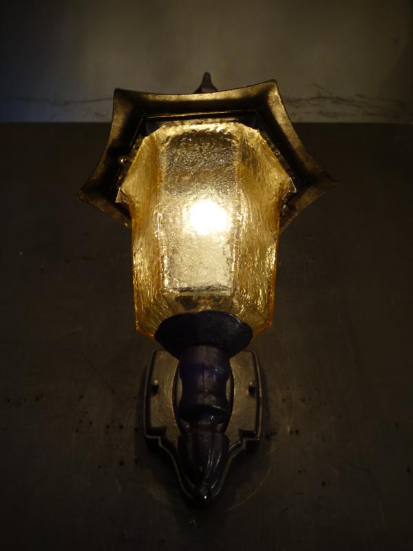 アンバーガラスランタンウォールランプ　LCB 0651（7）