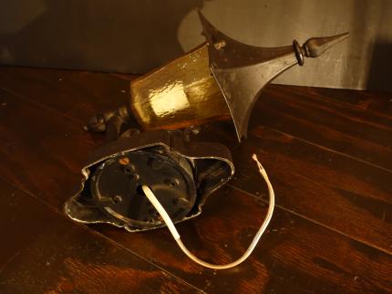 アンバーガラスランタンウォールランプ　LCB 0651（C1）