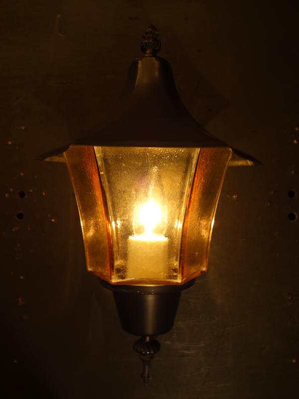 レトロ黒ランタンウォールランプ　LCB 0652（2）