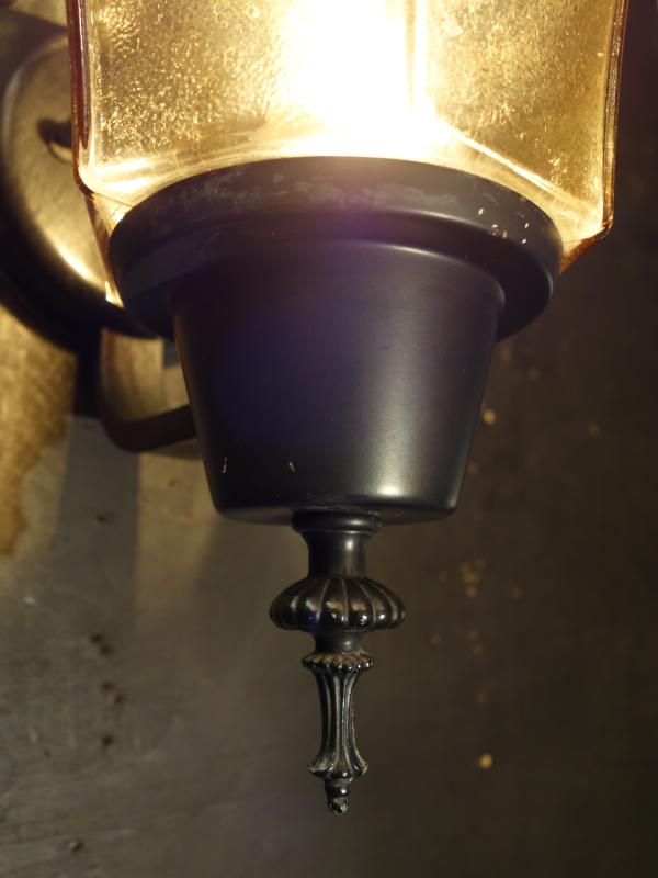 レトロ黒ランタンウォールランプ　LCB 0652（4）