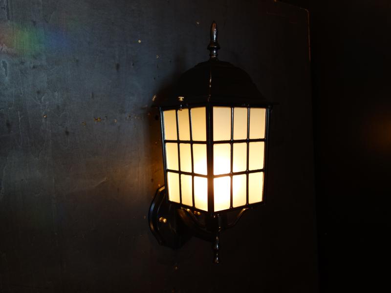 black lantern wall lamp 1灯