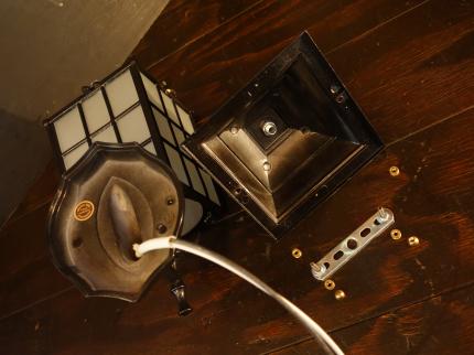 黒ランタンウォールランプ　LCB 0655（C2）