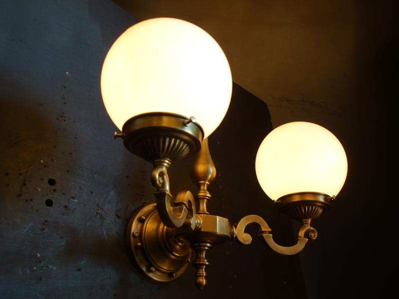 レトロガラスボールシェードウォールランプ　LCB 0658（3）